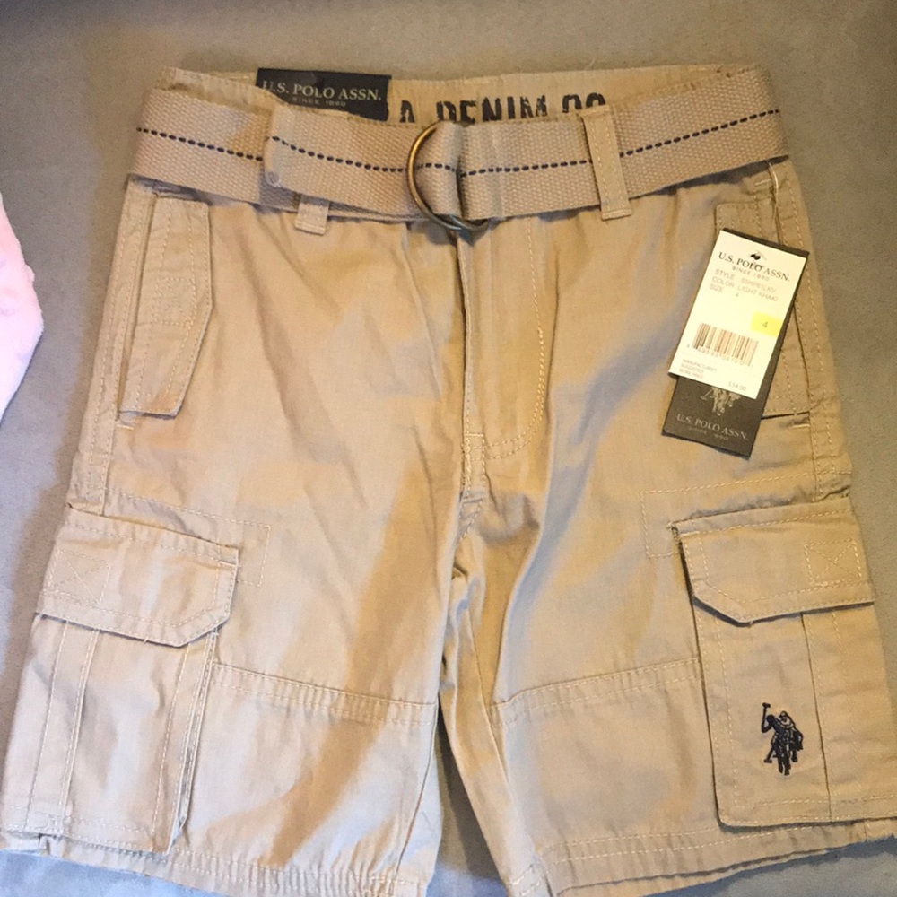 US polo association boys size 4 khaki shorts